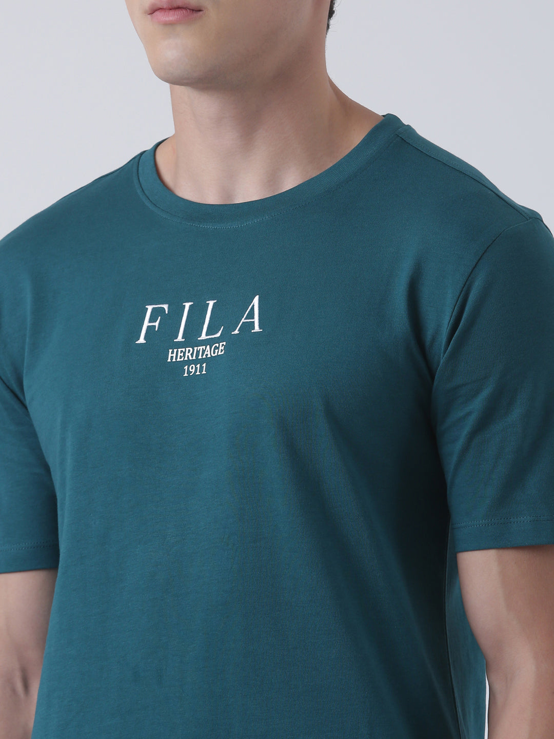 Fila Men Green T-Shirt Relaxed Fit