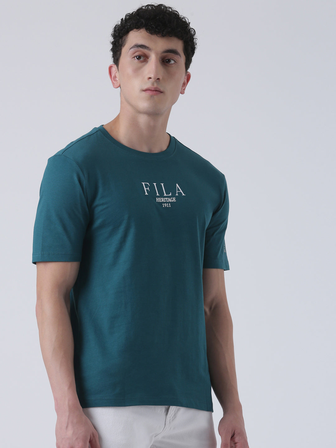 Fila Men Green T-Shirt Relaxed Fit
