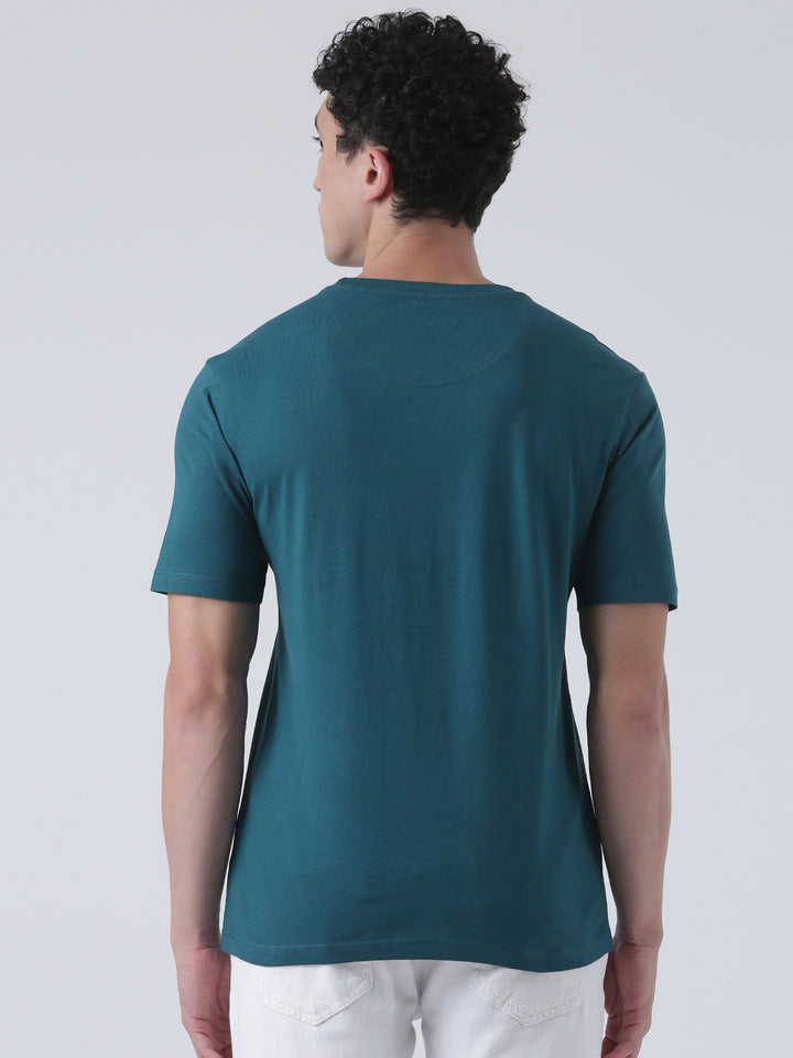 Fila Men Green T-Shirt Relaxed Fit
