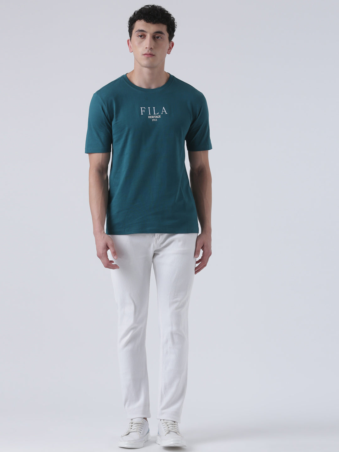 Fila Men Green T-Shirt Relaxed Fit