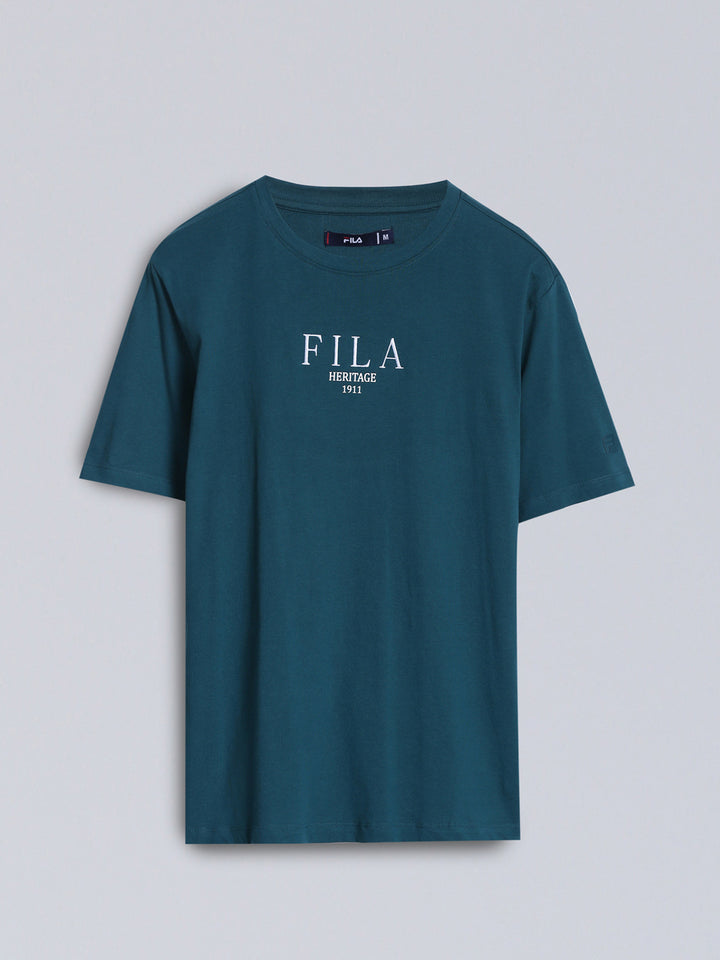 Fila Men Green T-Shirt Relaxed Fit