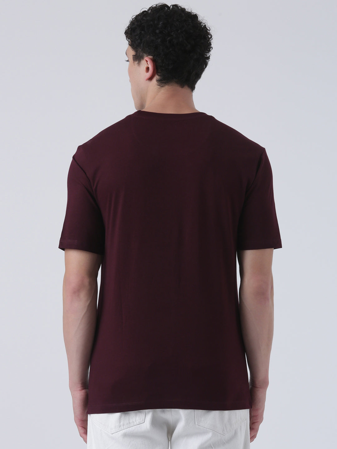 Fila Men Plum T-Shirt Relaxed Fit