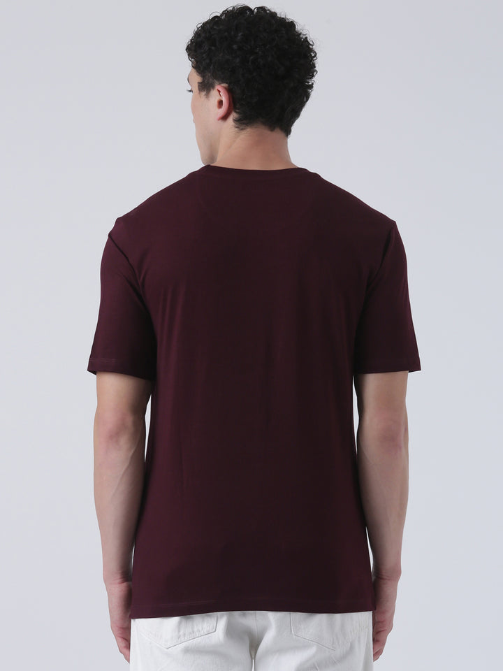 Fila Men Plum T-Shirt Relaxed Fit