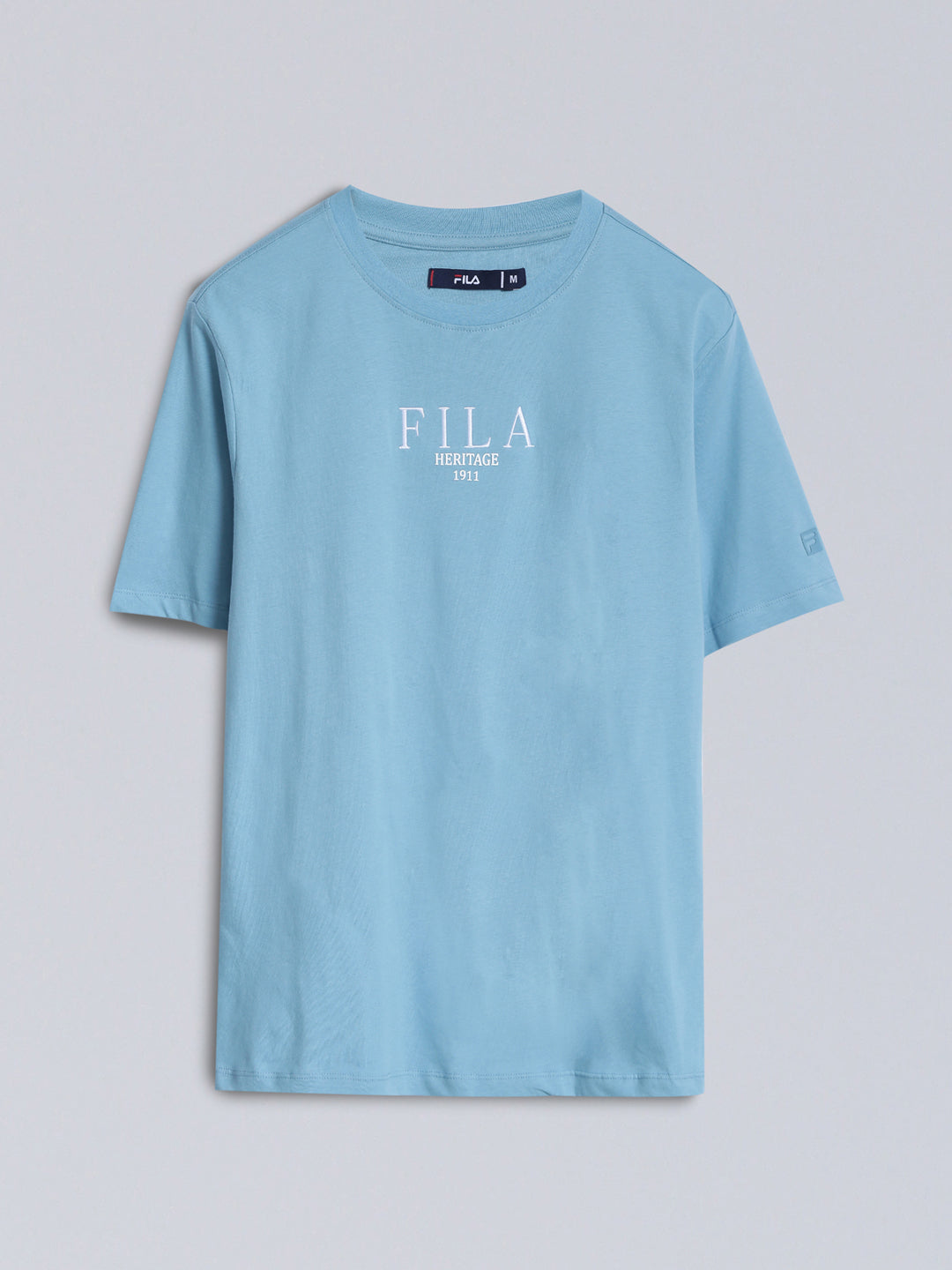 Fila Men Sky Blue T-Shirt Relaxed Fit