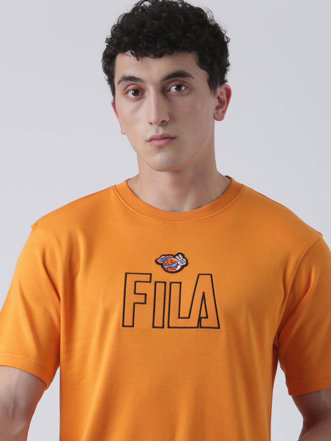 Fila Unisex Russet Orange T-Shirt Relaxed Fit