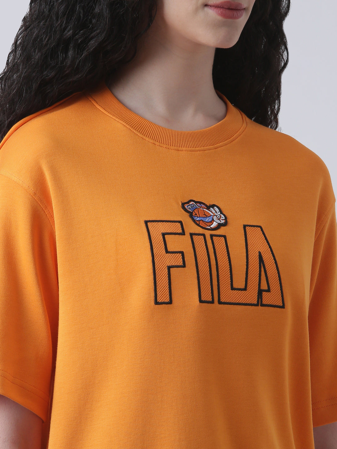 Fila Unisex Russet Orange T-Shirt Relaxed Fit