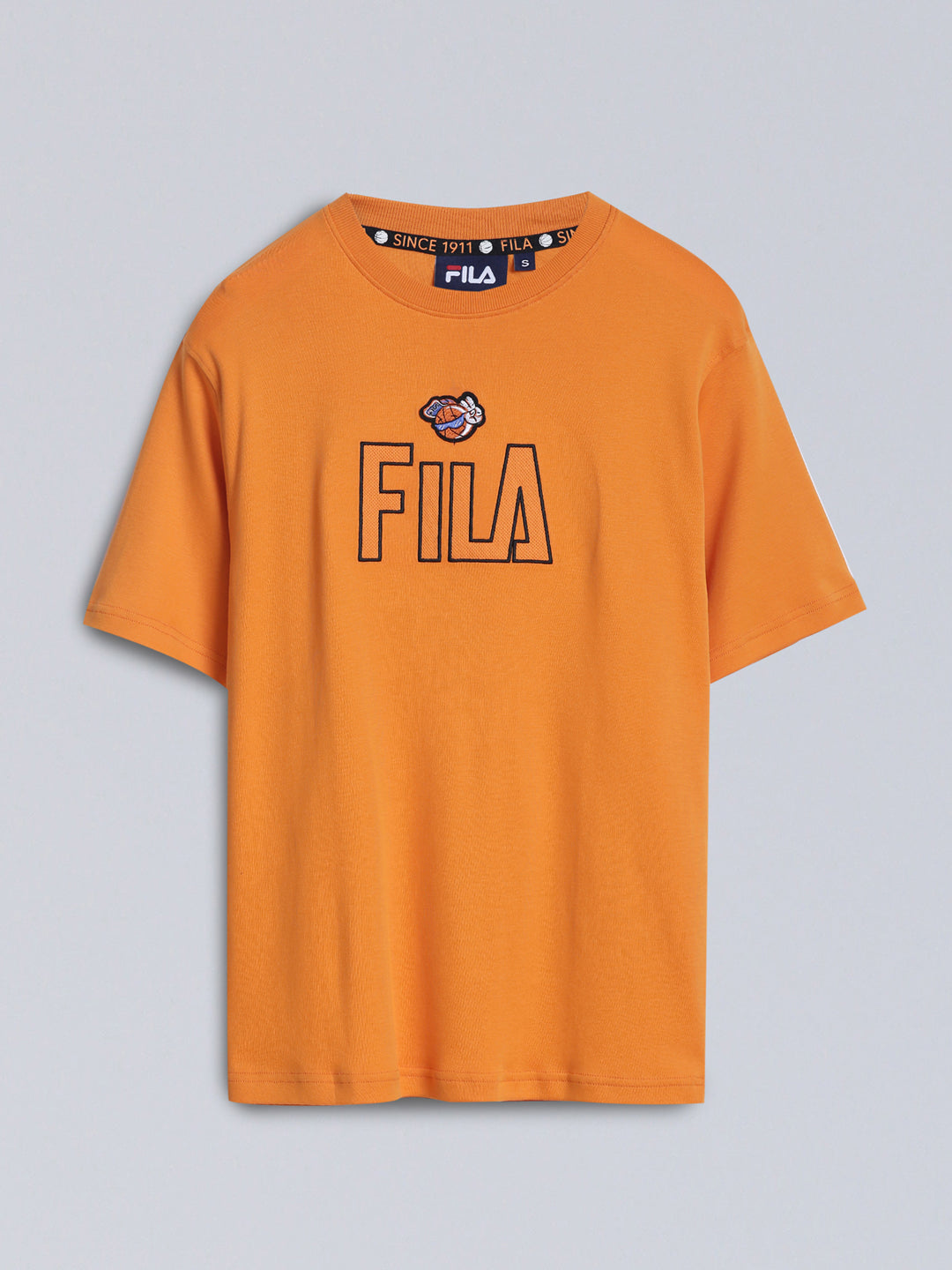 Fila Unisex Russet Orange T-Shirt Relaxed Fit