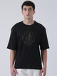 Fila Men Black T-Shirt Loose Fit