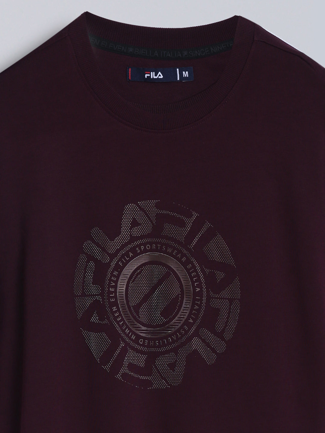 Fila Men Wine T-Shirt Loose Fit
