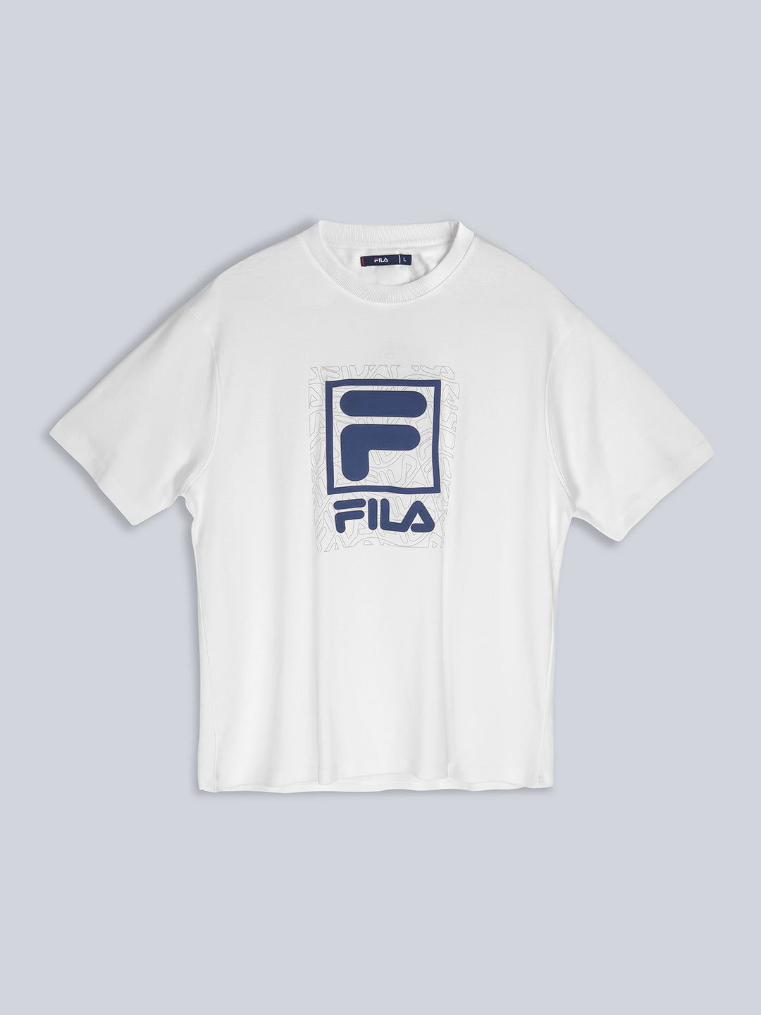 Fila Men White T-Shirt Comfort Fit