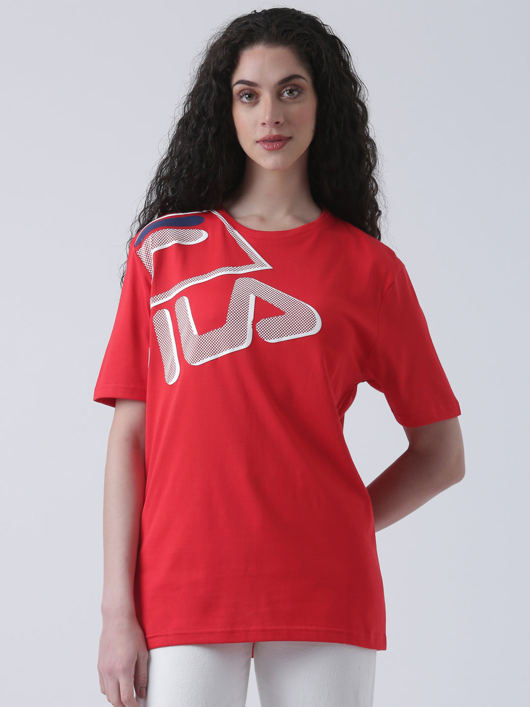 Fila Unisex Red T-Shirt Relaxed Fit