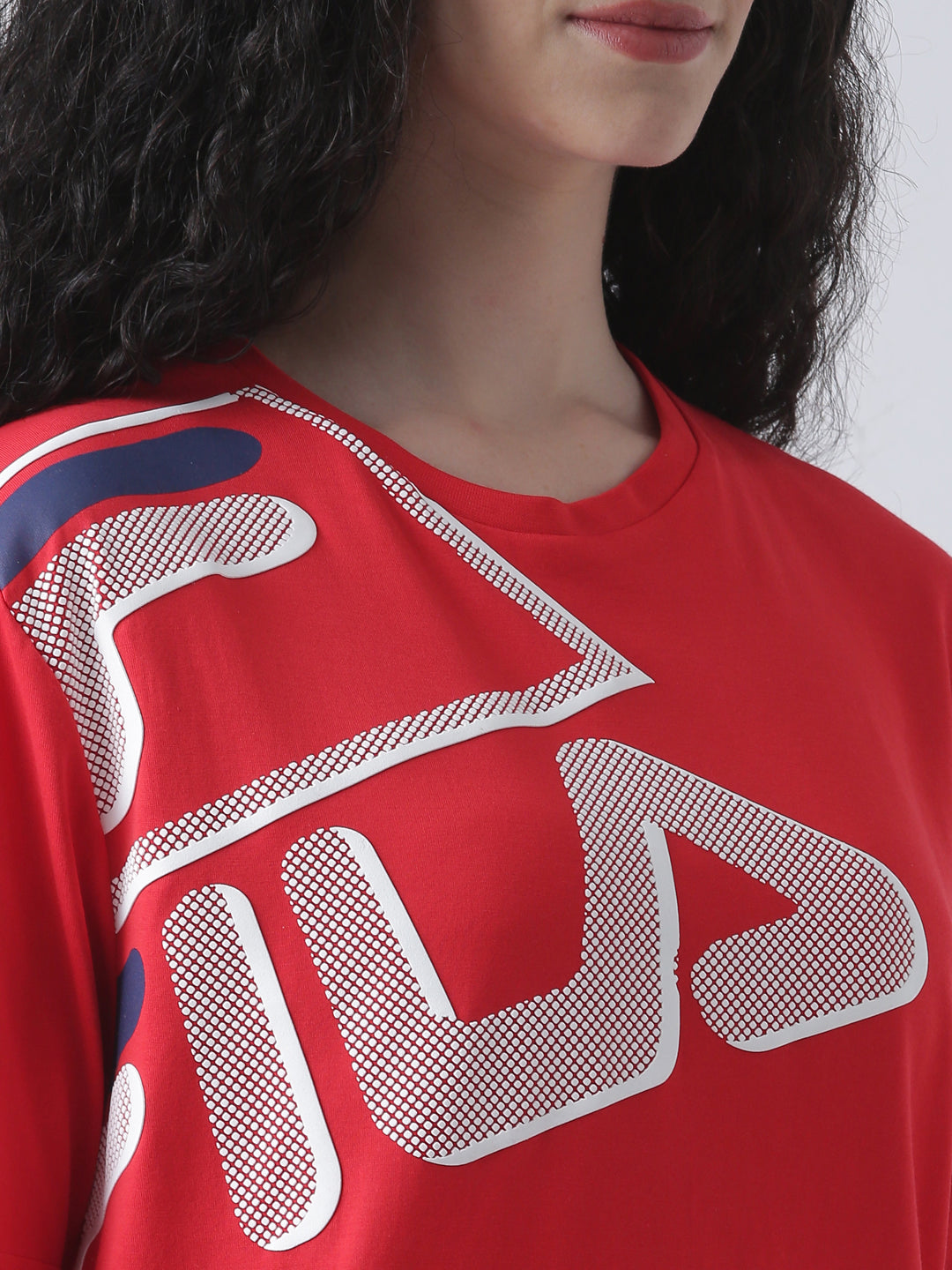 Fila Unisex Red T-Shirt Relaxed Fit