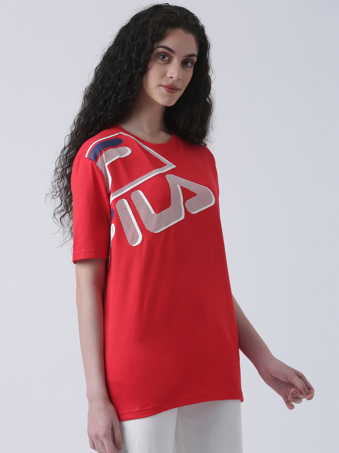 Fila Unisex Red T-Shirt Relaxed Fit