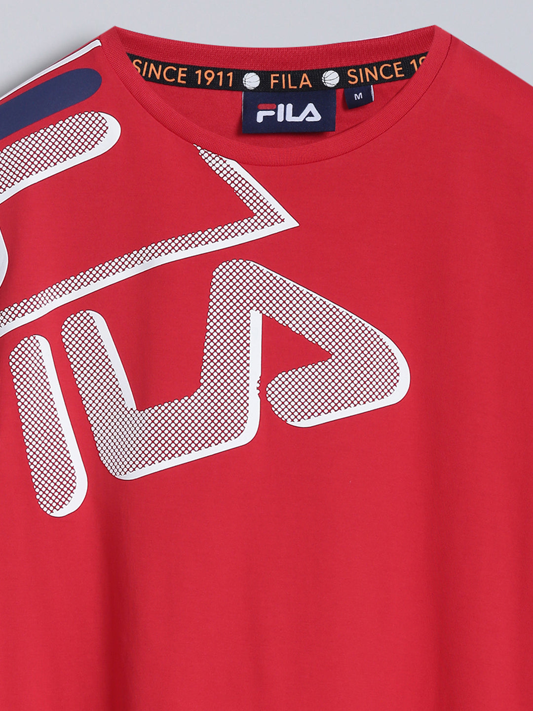 Fila Unisex Red T-Shirt Relaxed Fit