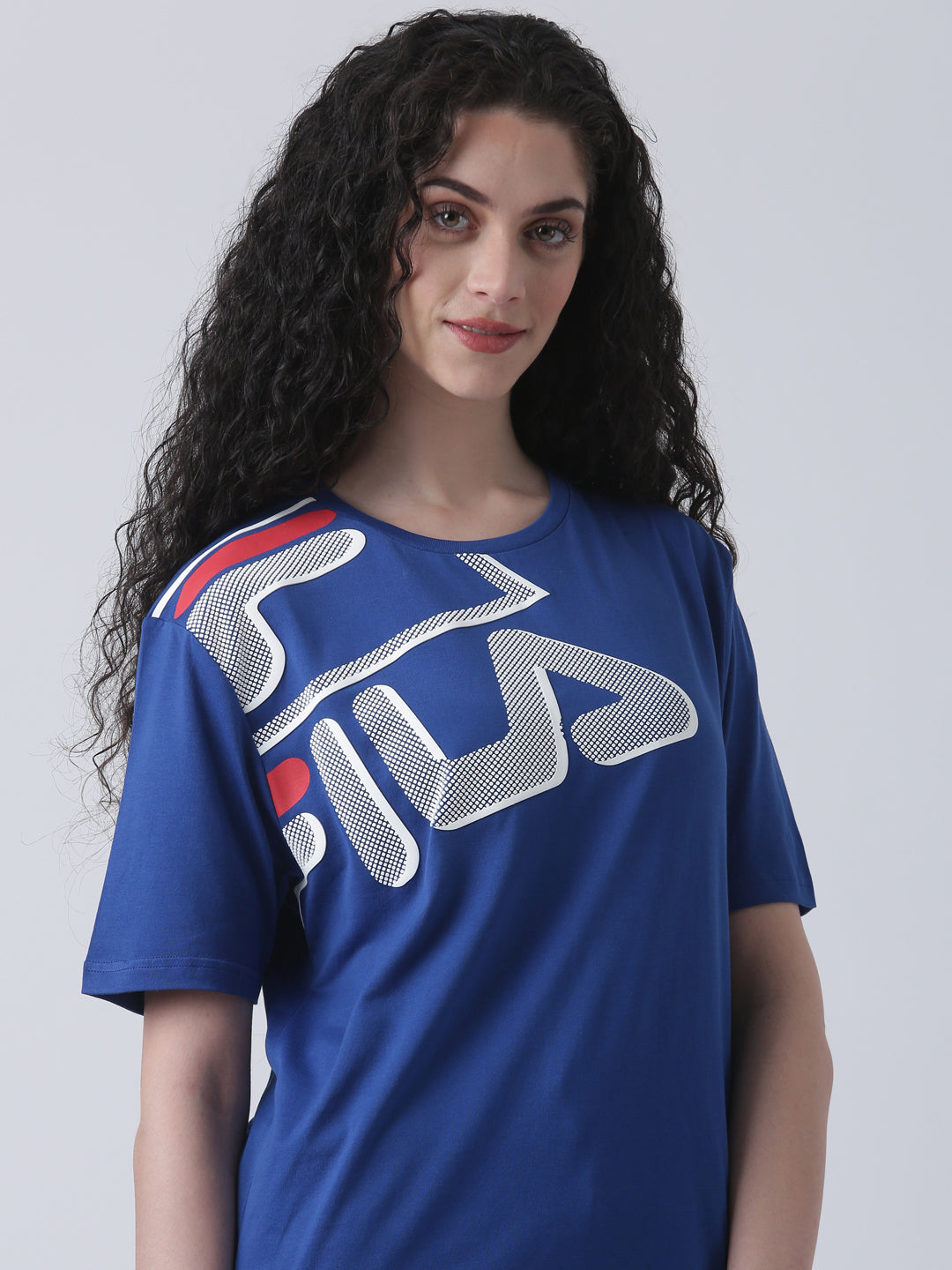 Fila Unisex Monaco Blue T-Shirt Relaxed Fit