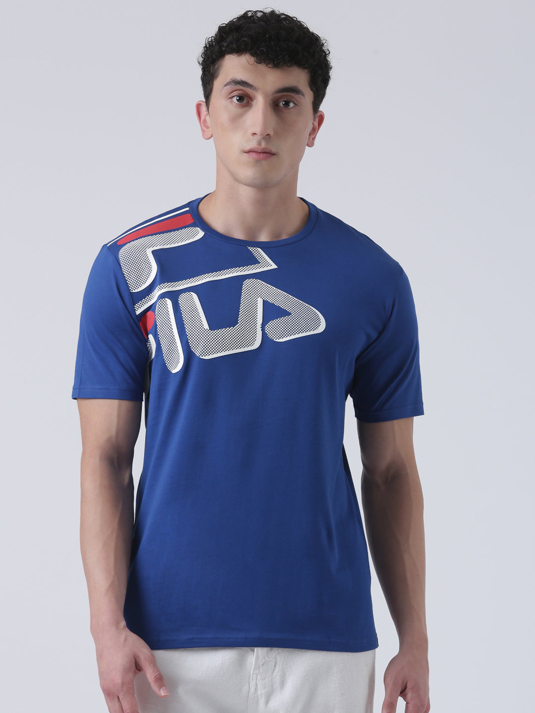 Fila Unisex Monaco Blue T-Shirt Relaxed Fit