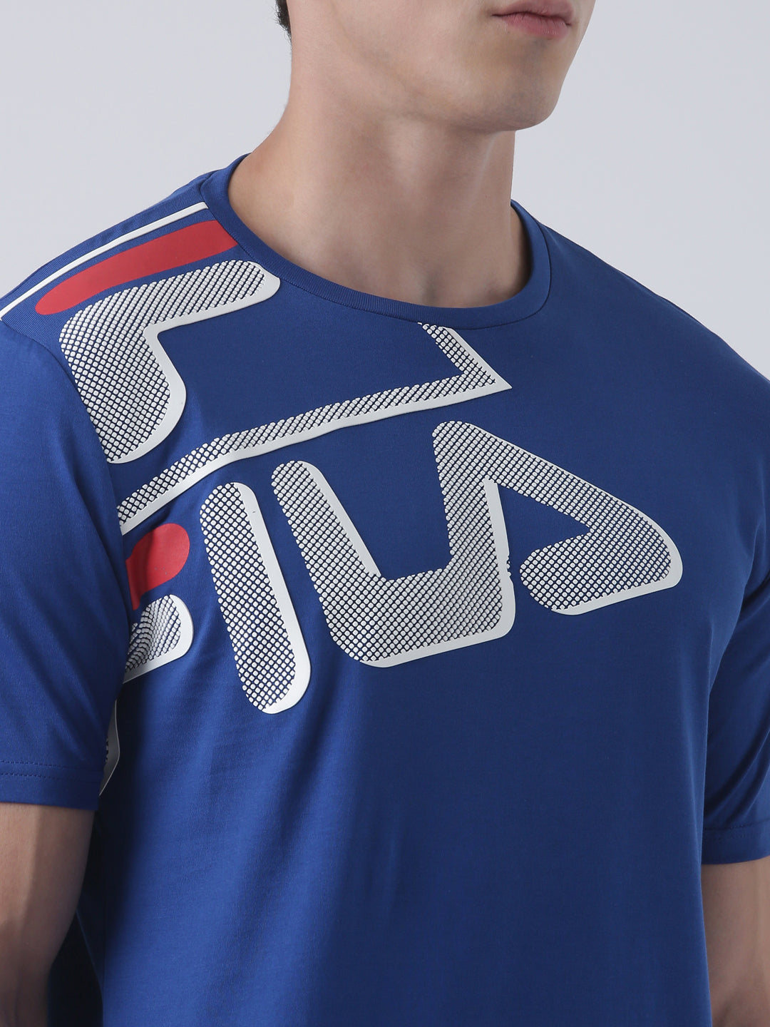 Fila Unisex Monaco Blue T-Shirt Relaxed Fit