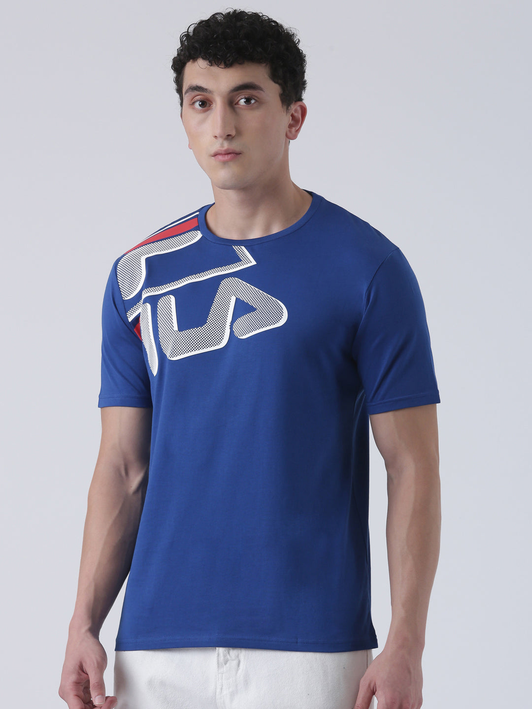 Fila Unisex Monaco Blue T-Shirt Relaxed Fit