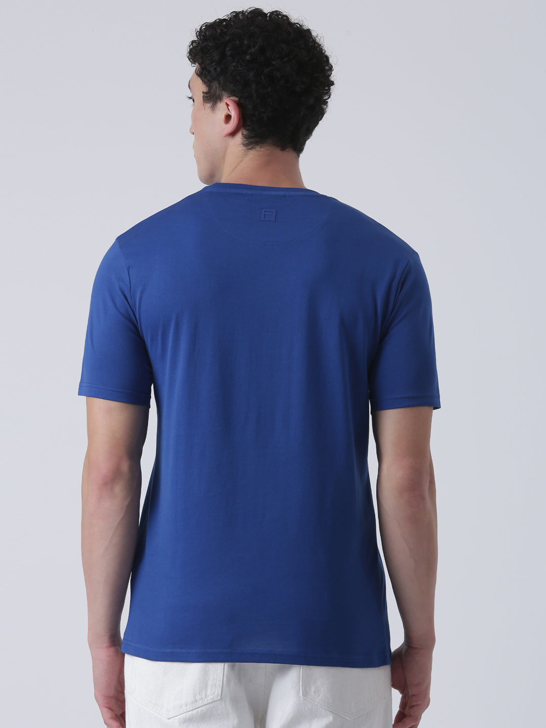 Fila Unisex Monaco Blue T-Shirt Relaxed Fit