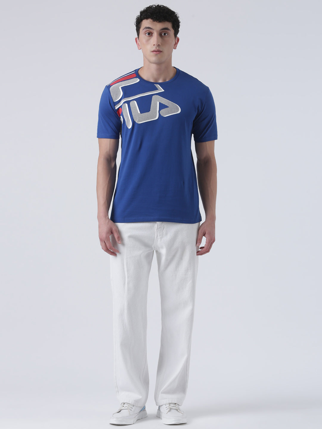 Fila Unisex Monaco Blue T-Shirt Relaxed Fit