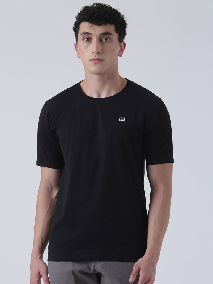 Fila Men Black T-Shirt Relaxed Fit