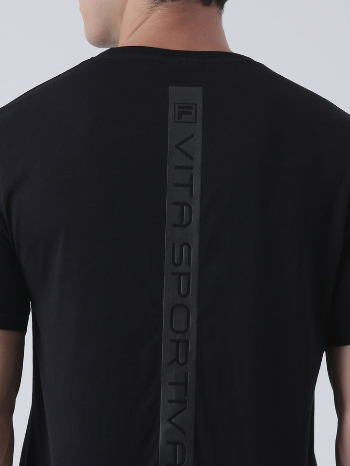 Fila Men Black T-Shirt Relaxed Fit