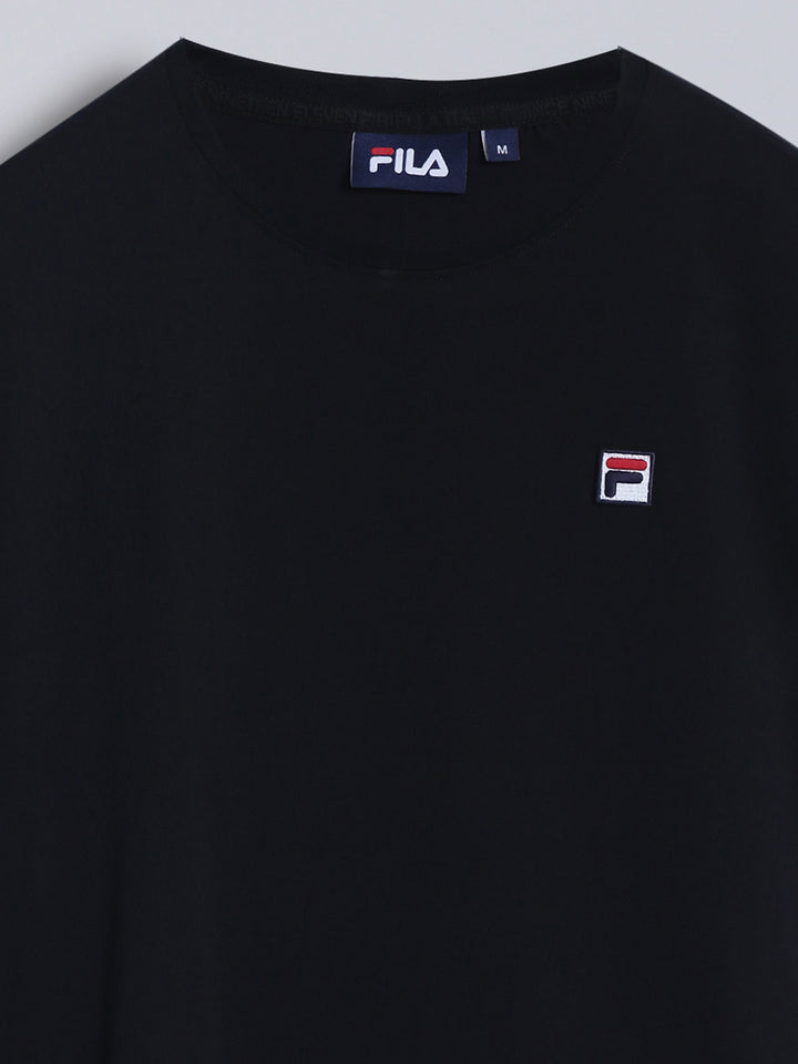 Fila Men Black T-Shirt Relaxed Fit