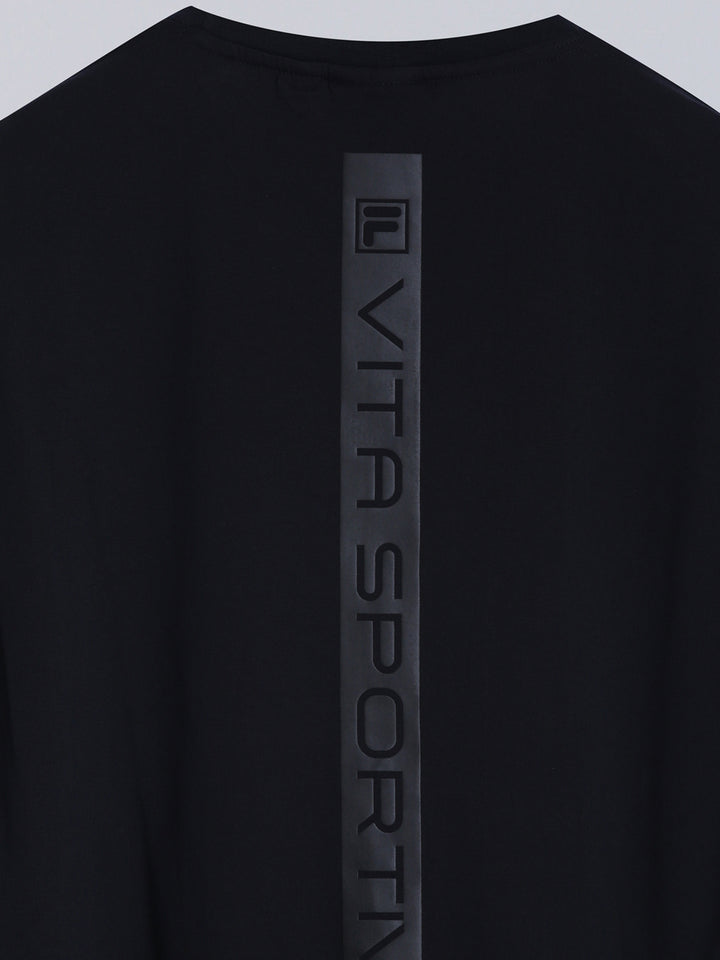 Fila Men Black T-Shirt Relaxed Fit