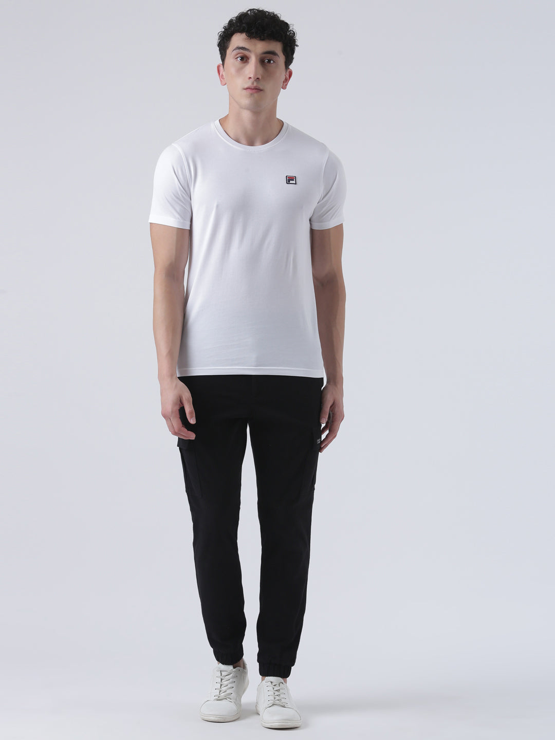 Fila Men White T-Shirt Slim Fit