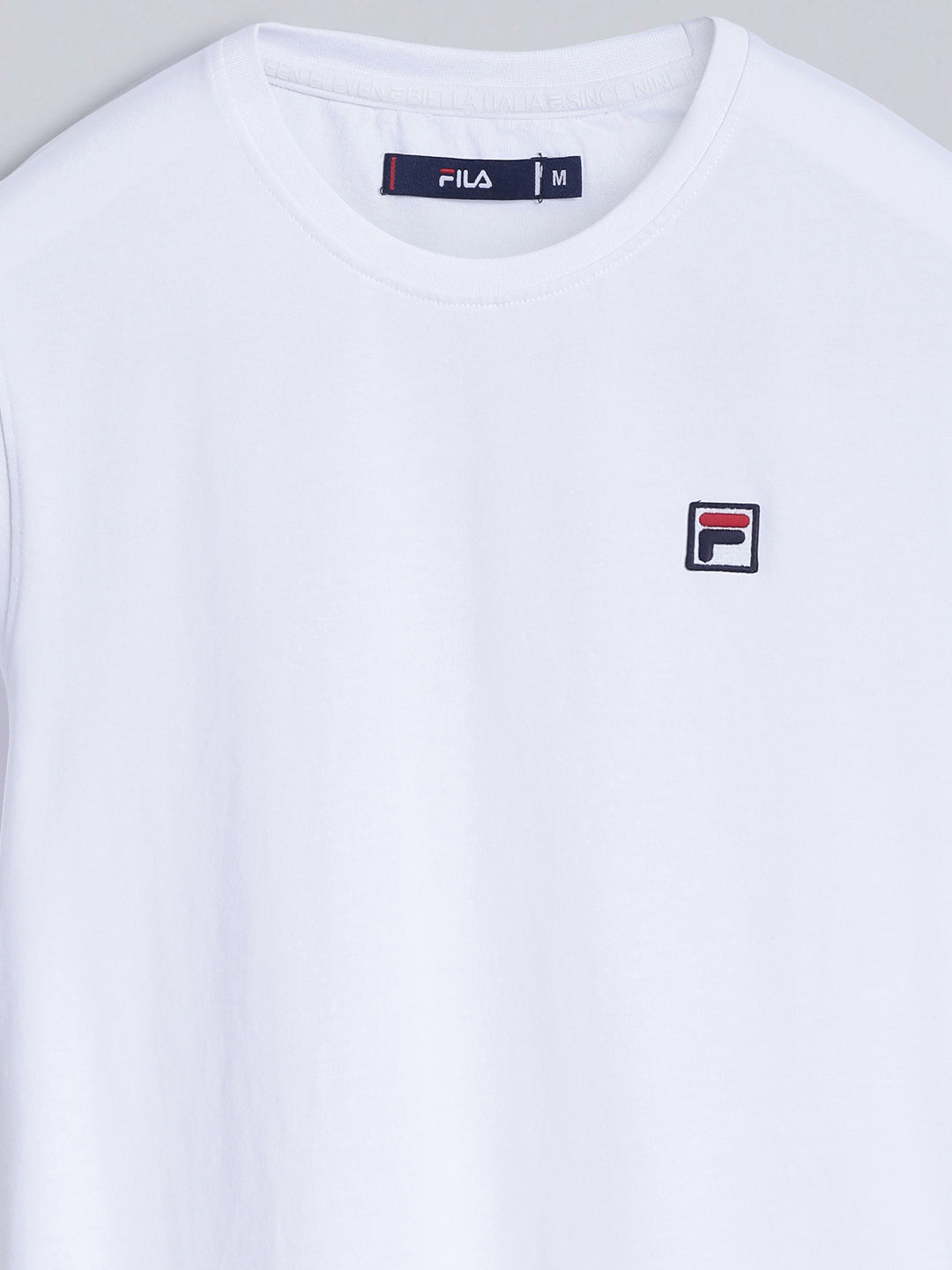 Fila Men White T-Shirt Slim Fit