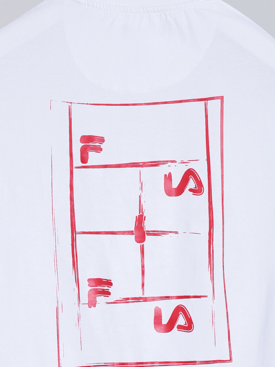 Fila Men White T-Shirt Slim Fit
