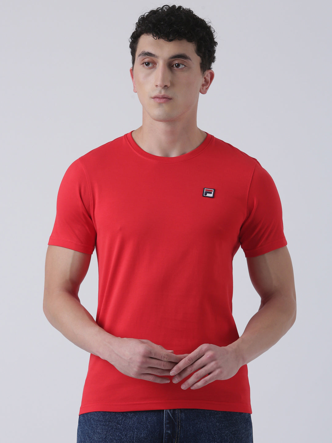 Fila Men Red T-Shirt Slim Fit