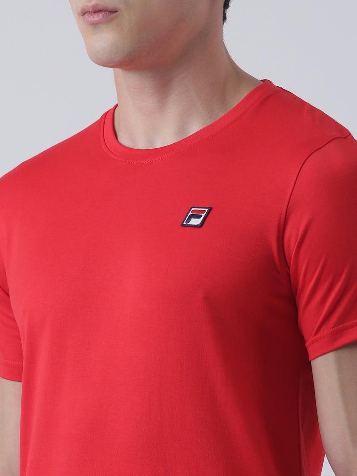Fila Men Red T-Shirt Slim Fit