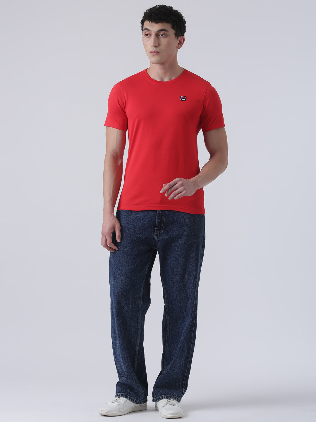 Fila Men Red T-Shirt Slim Fit