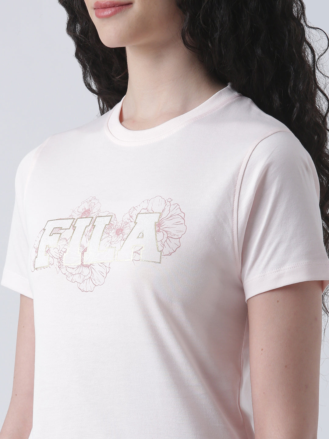 Fila Women Pink Sorbet T-Shirt Relaxed Fit