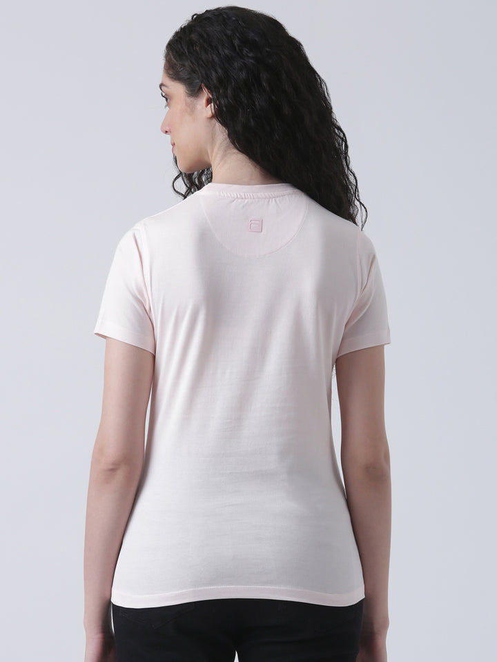 Fila Women Pink Sorbet T-Shirt Relaxed Fit
