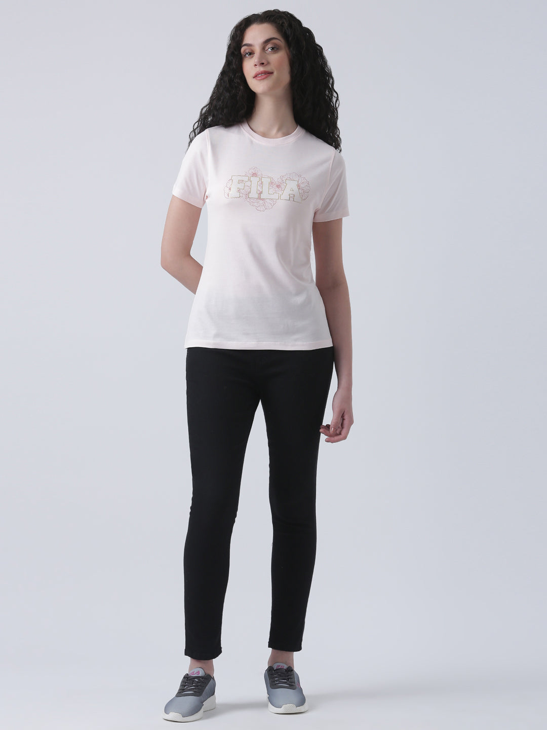 Fila Women Pink Sorbet T-Shirt Relaxed Fit
