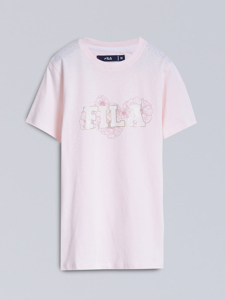 Fila Women Pink Sorbet T-Shirt Relaxed Fit