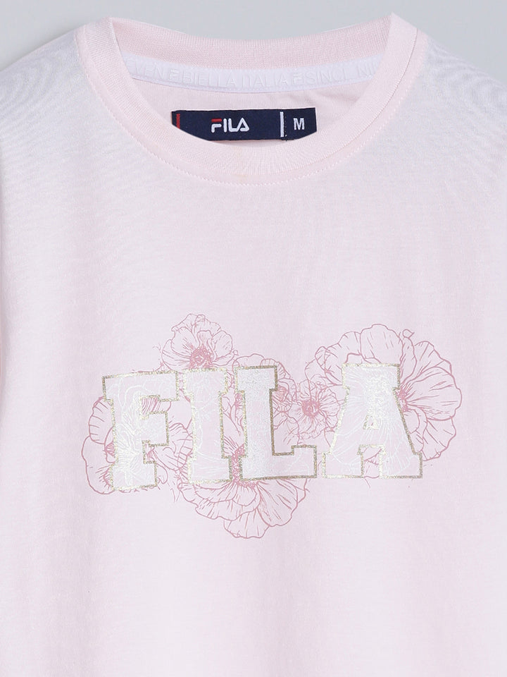 Fila Women Pink Sorbet T-Shirt Relaxed Fit