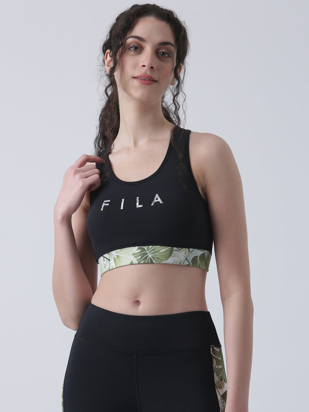 Fila Women Black Sports Bra Regular Fit