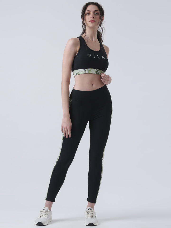 Fila Women Black Sports Bra Regular Fit
