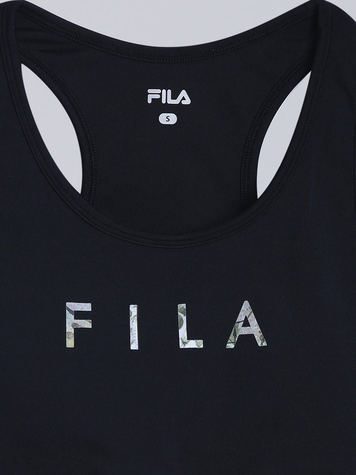 Fila Women Black Sports Bra Regular Fit