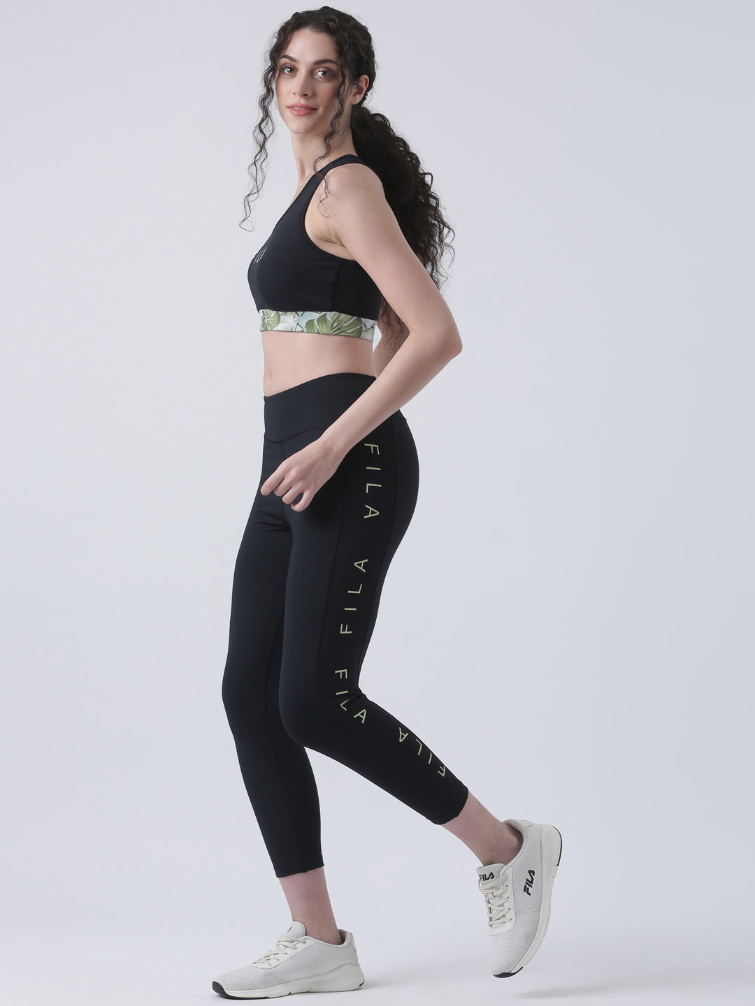 Fila Women Black Leggings Fitted