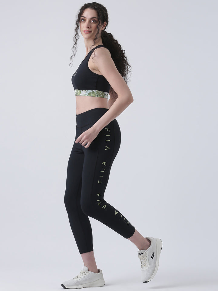 Fila Women Black Leggings Fitted