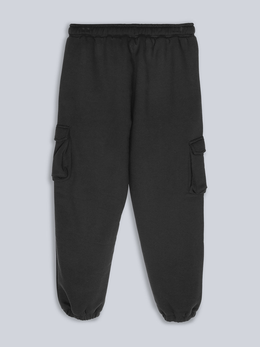 Fila Unisex Black Trackpant & Jogger Loose Fit