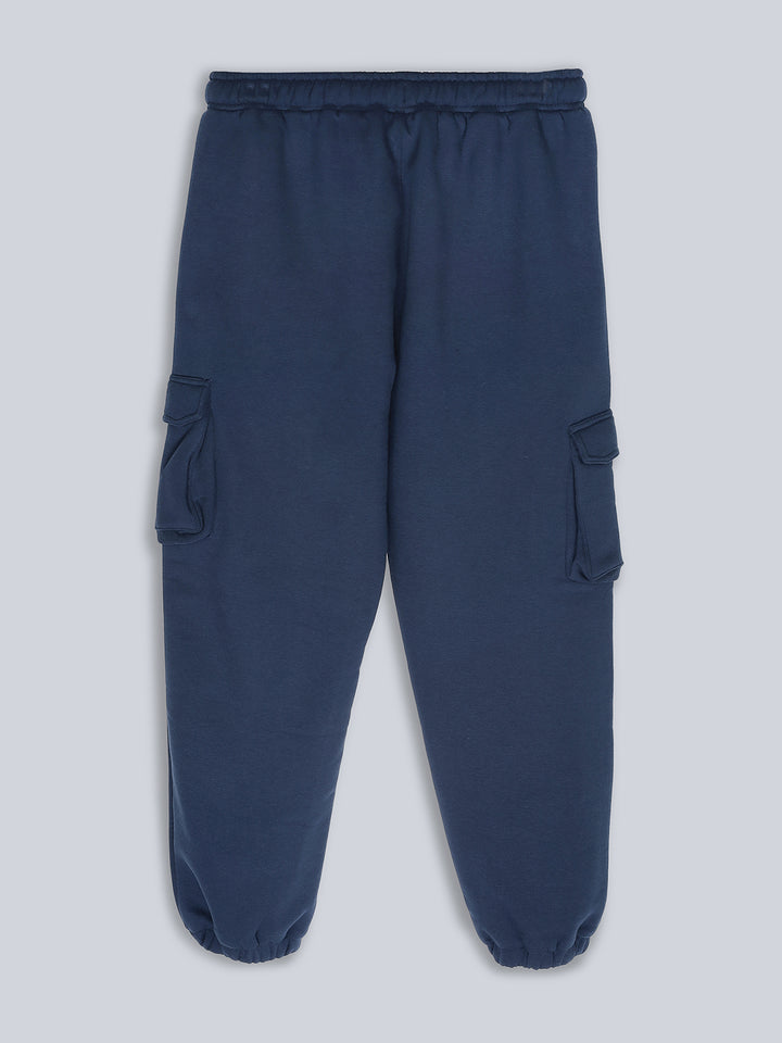 Fila Unisex Navy Blue Trackpant & Jogger Loose Fit
