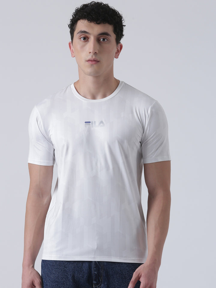Fila Men White T-Shirt Regular Fit