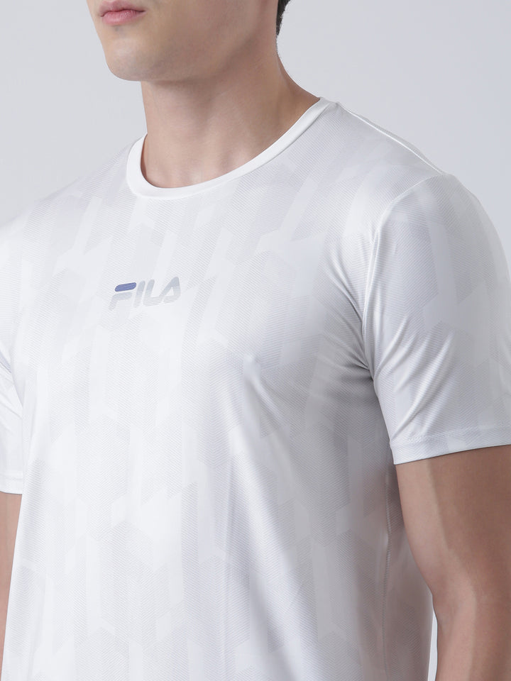 Fila Men White T-Shirt Regular Fit