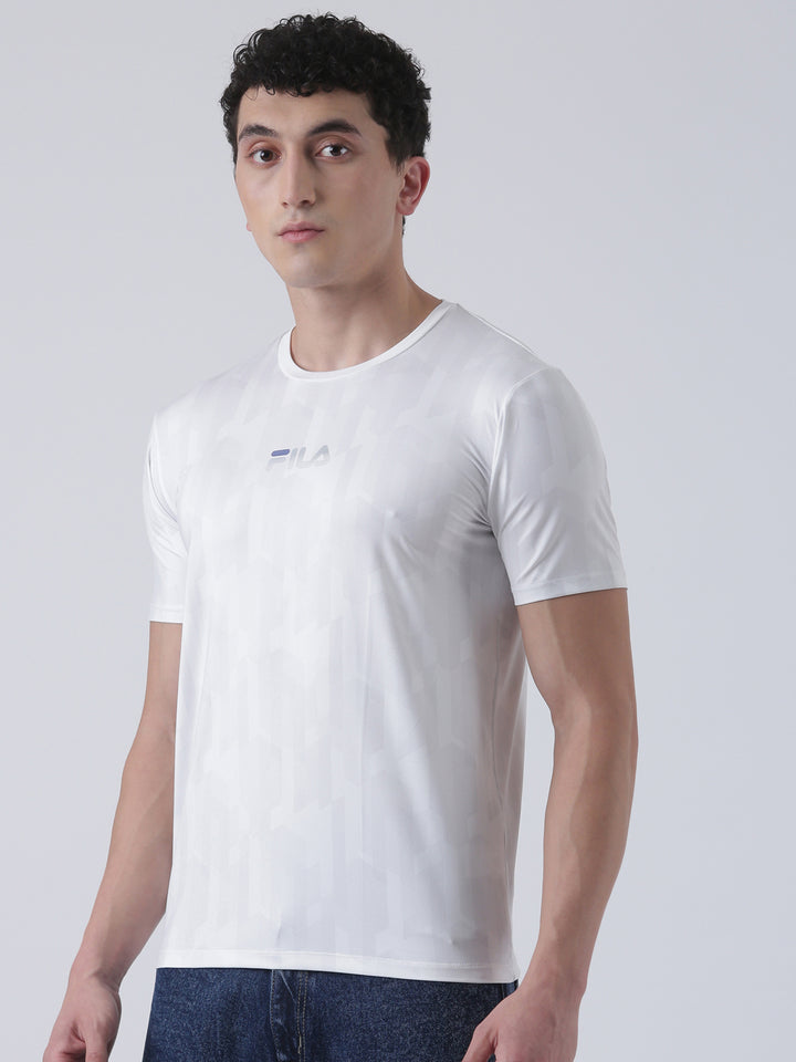 Fila Men White T-Shirt Regular Fit