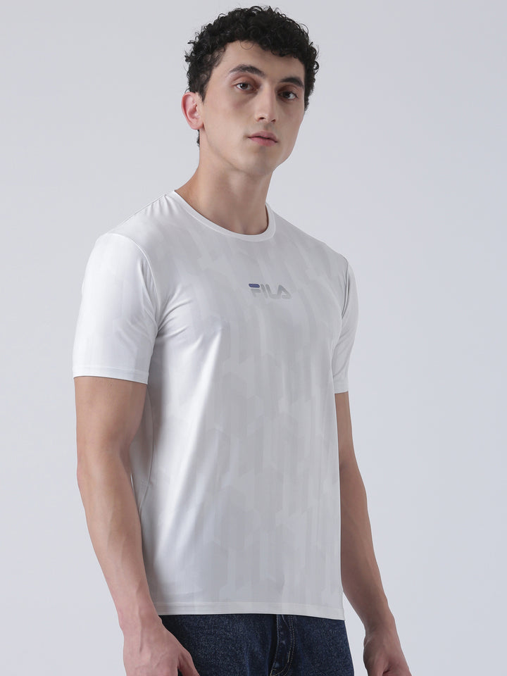 Fila Men White T-Shirt Regular Fit